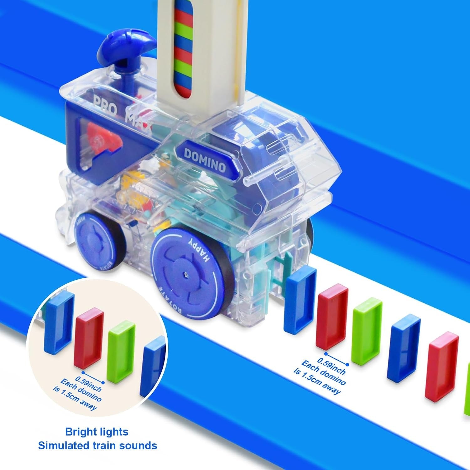 Domino Car Automatic Stacking Train 60 Pcs - 32A