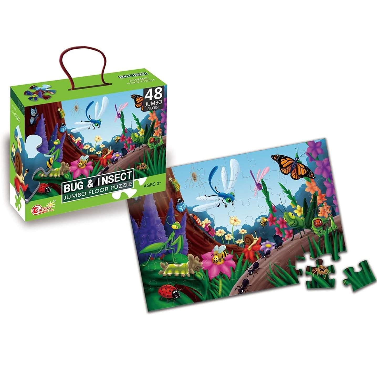 Bug and Insect Jumbo Floor Jigsaw Puzzle 48 pieces - 096