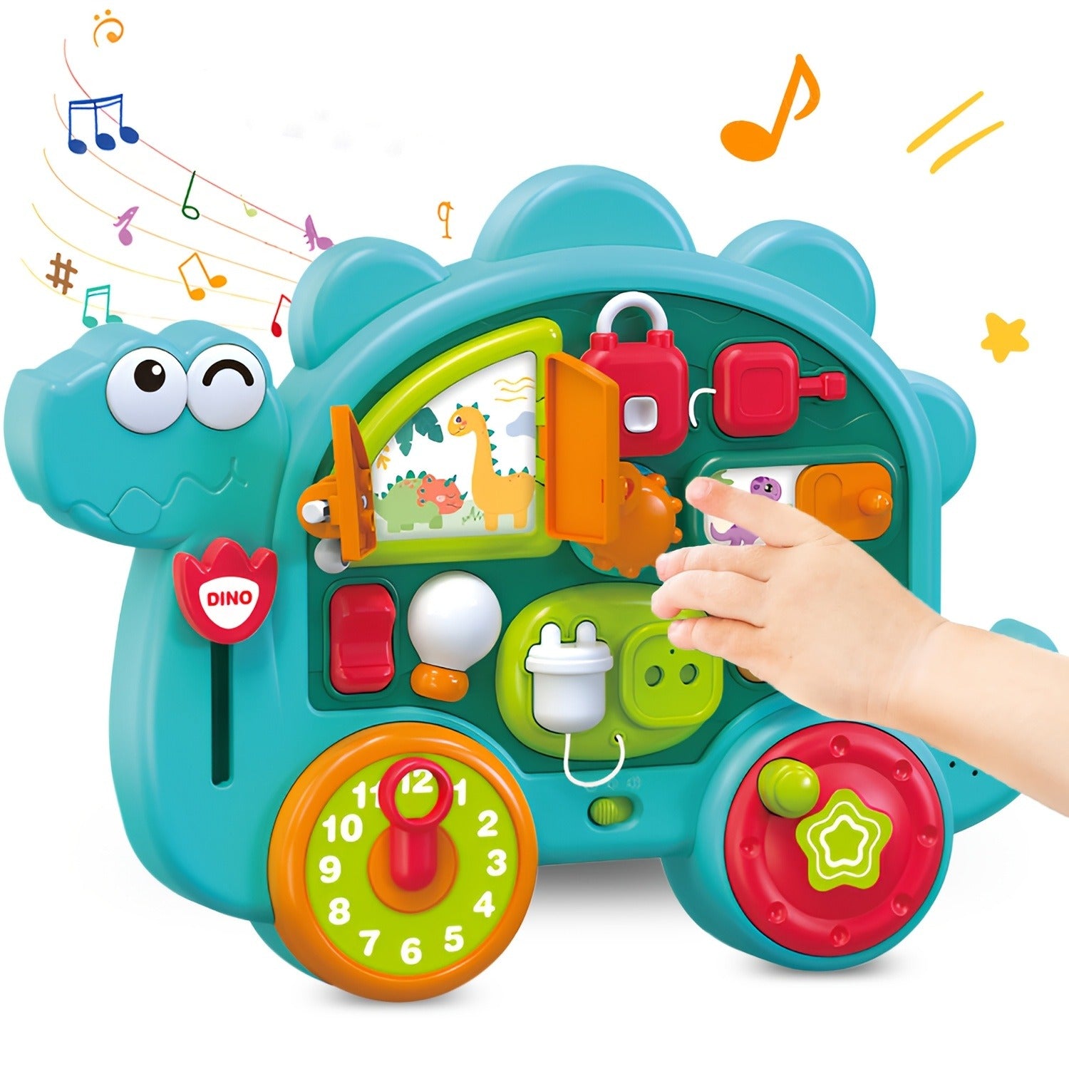 Multifunction Busy Board Dinosaur Activity Car - 25A