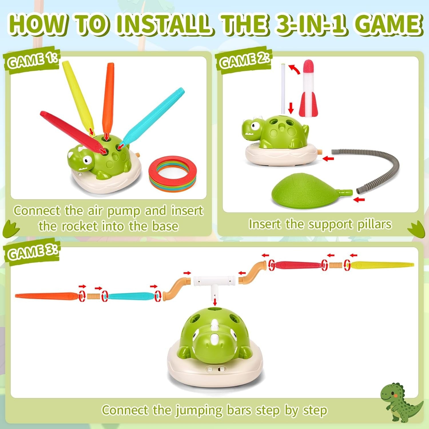 3in1 RC Dinosaur Sports Exercise Machine Play Set - 212