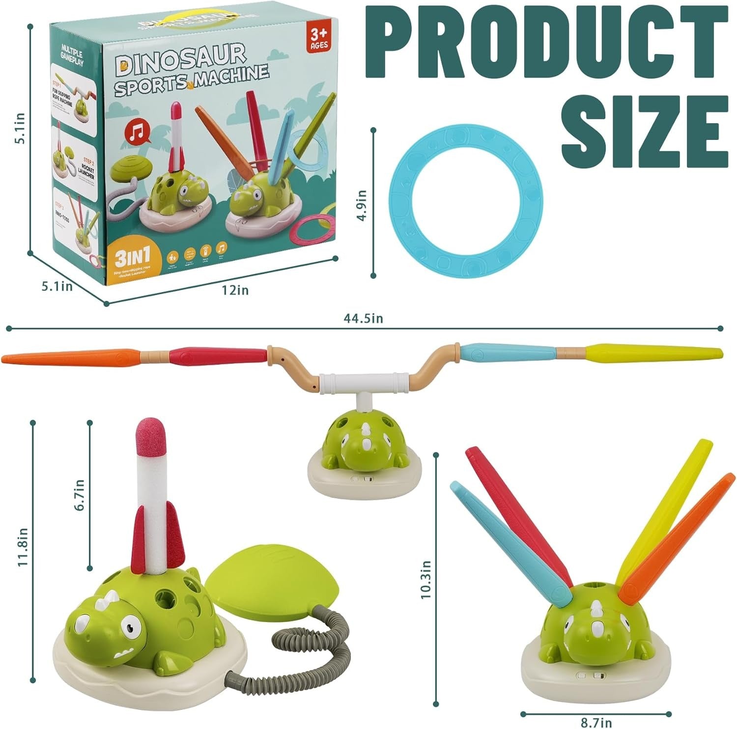 3in1 RC Dinosaur Sports Exercise Machine Play Set - 212