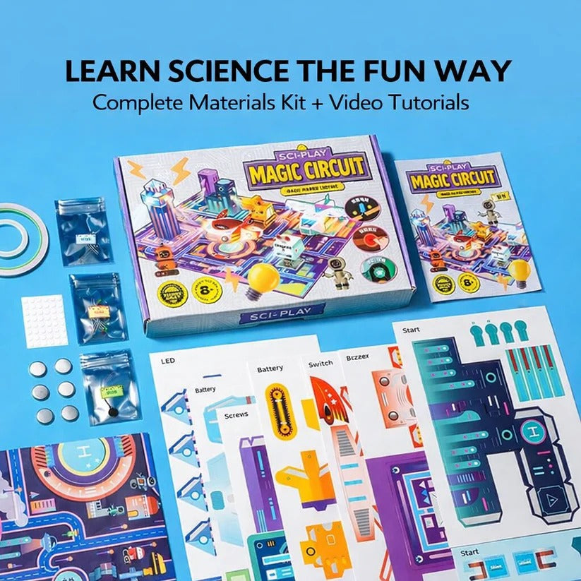 Magic Paper Circuit Future City Electricity Science Experiment Kit - 255