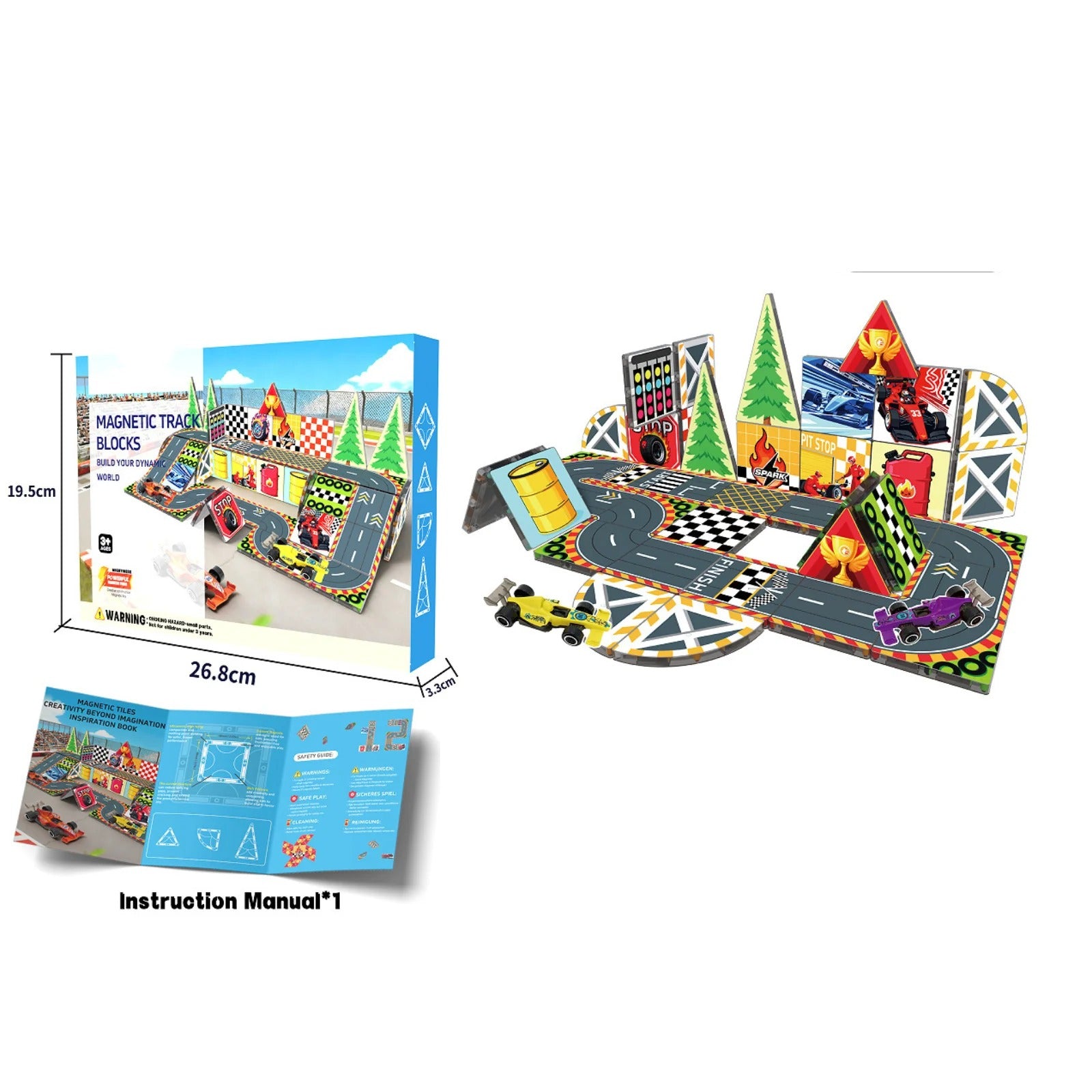 Magnetic Building Tiles Farm Adventure Creative Construction Set - 889