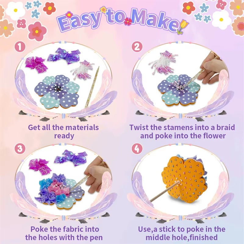 Poke-Art Craft DIY Flower Bouquet Kit - 017