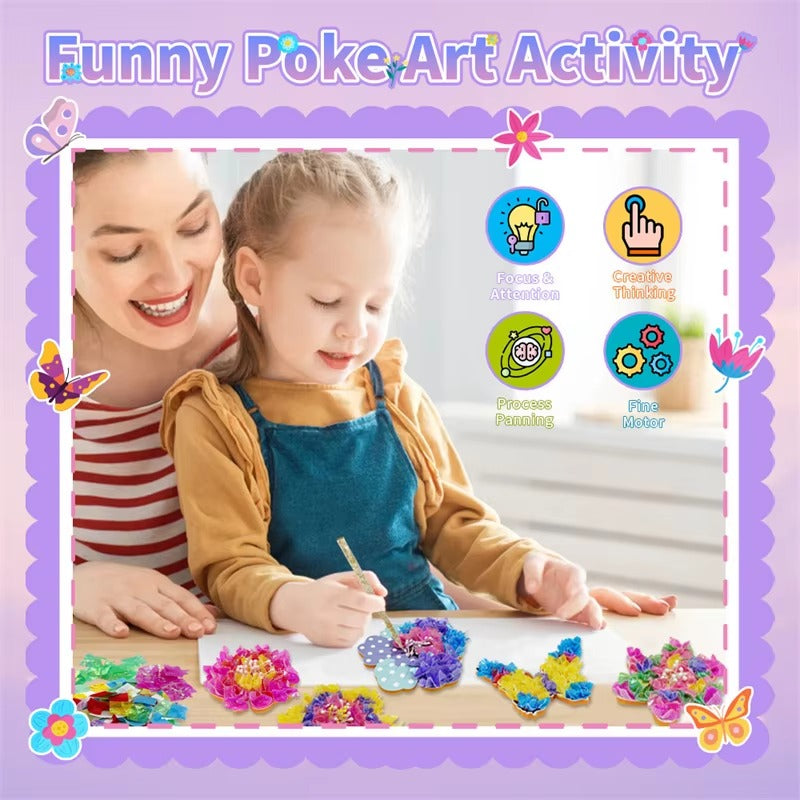 Poke-Art Craft DIY Flower Bouquet Kit - 017