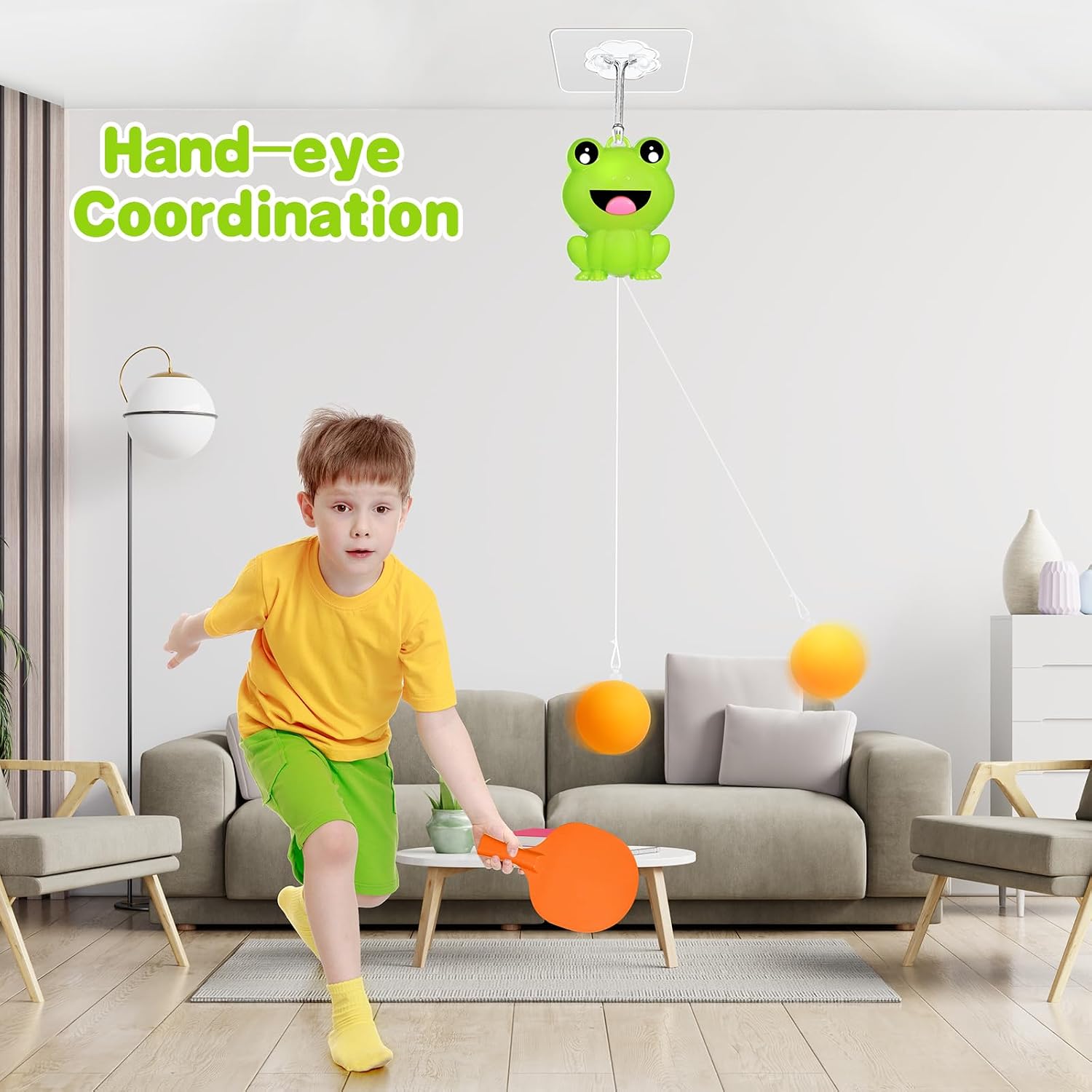 Frog Hanging Table Tennis Adjustable Play Set - 214
