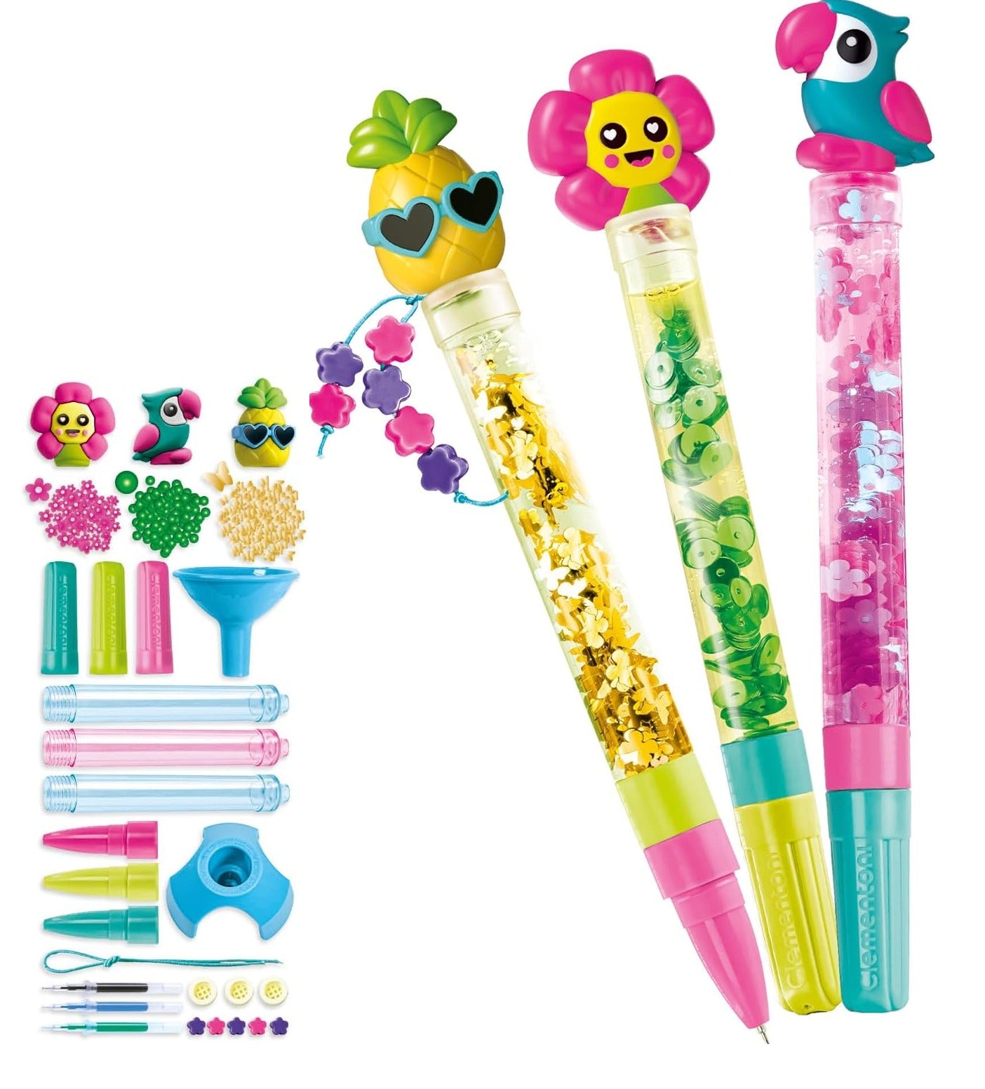 DIY Create Your Own Tropical Glitter Pen 3 pens - 825