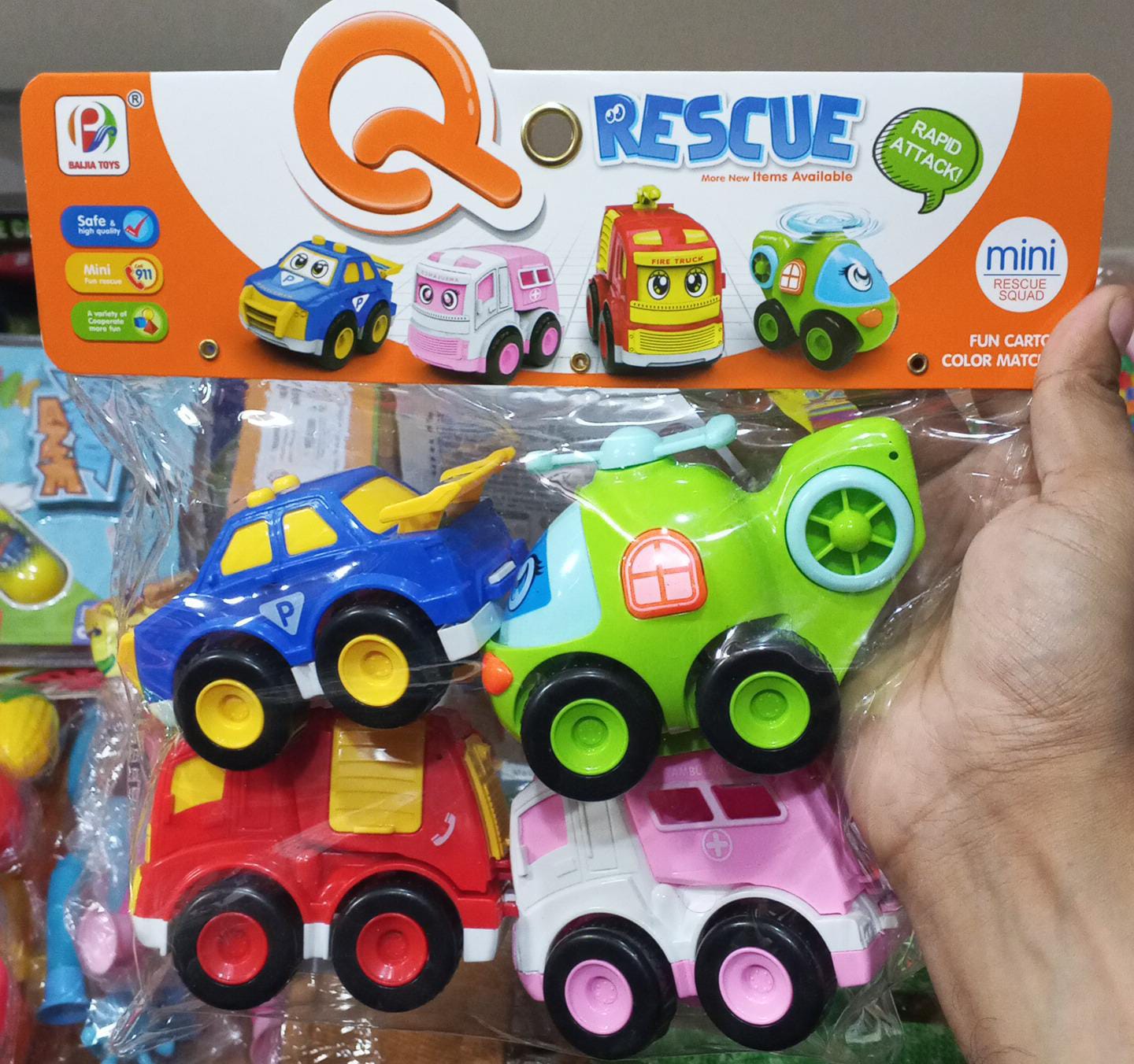 Rescue Cartoon Truck 4 pcs - 24A