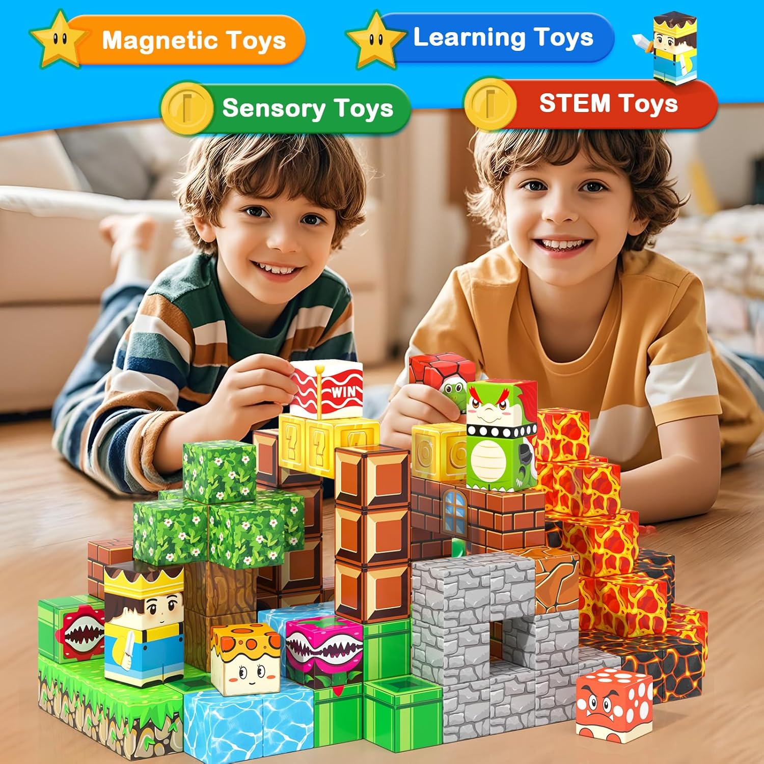 Dinosaur Creative Magnetic Cube Building Blocks - 888