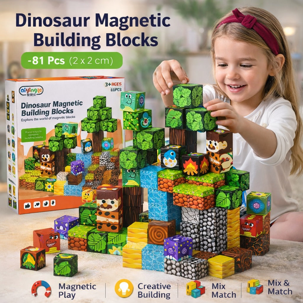Dinosaur Creative Magnetic Cube Building Blocks - 888