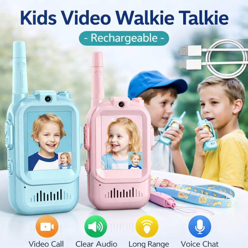 Rechargeable Video Call Walkie Talkie for Kids