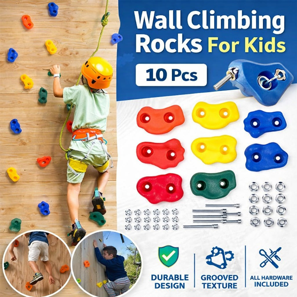 Colorful Rock Climbing Holds Plastic Material
