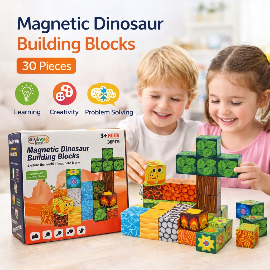 Dinosaur Creative Magnetic Cube Building Blocks - 888