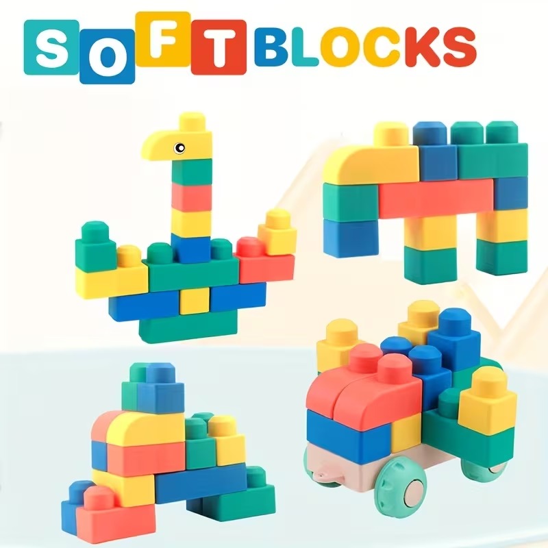 Soft Building Blocks Set for Toddlers 40 pieces - N12