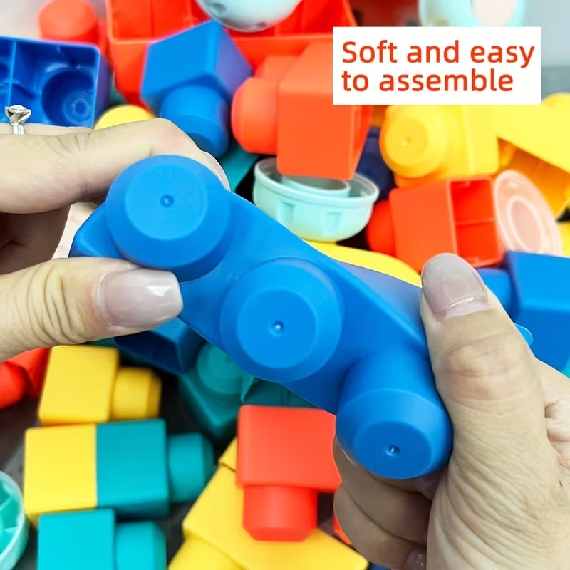 Soft Building Blocks Set for Toddlers 40 pieces - N12