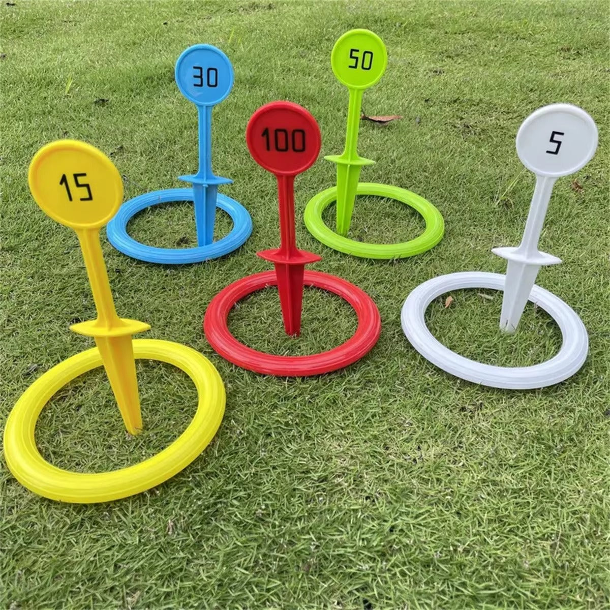 Ring Toss Game Set with Score Targets for Family Play - 002