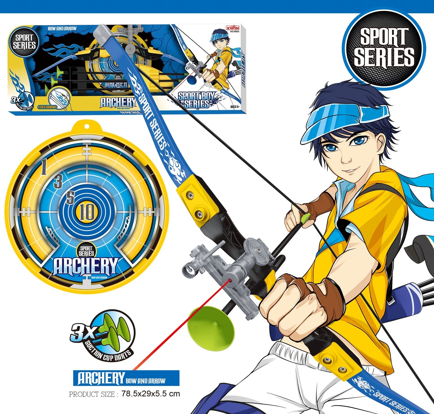 Kids Archery Bow and Arrow Set with Laser Light