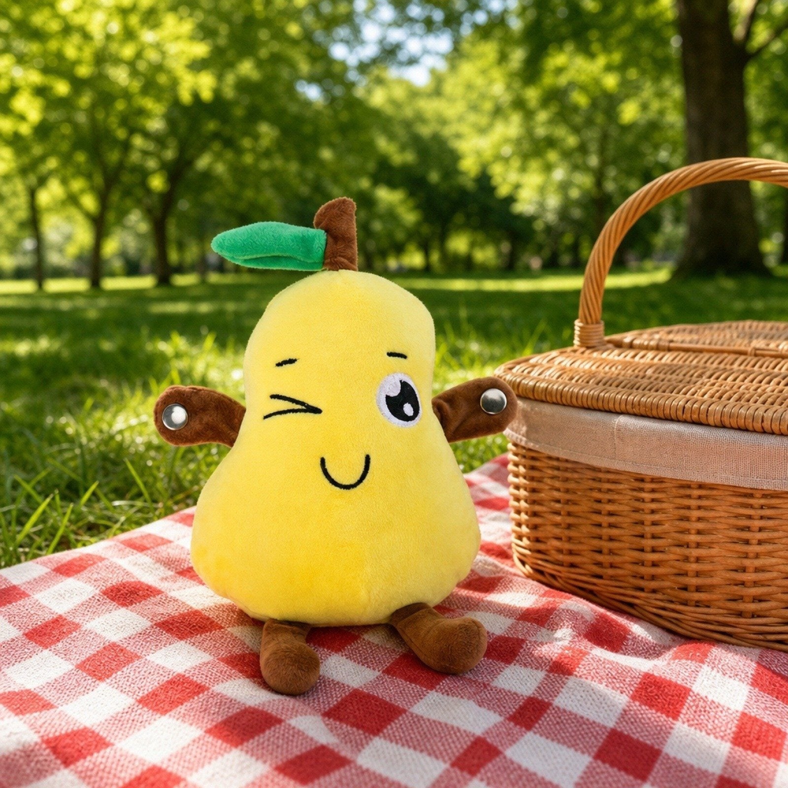 Interactive Musical Plush Toy Touch Sensor Soft Stuffed Toy for Kids (Random Design)