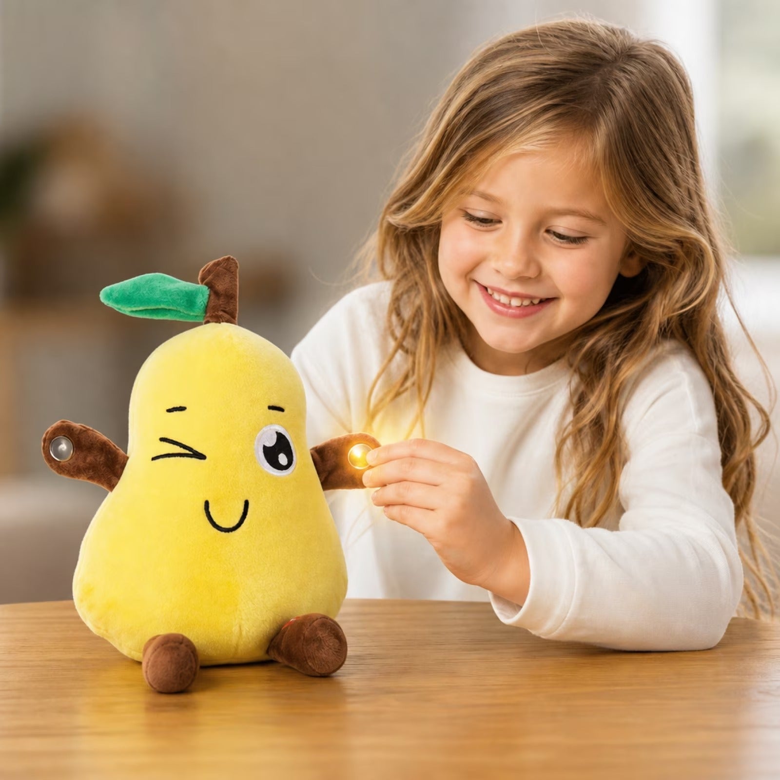 Interactive Musical Plush Toy Touch Sensor Soft Stuffed Toy for Kids (Random Design)