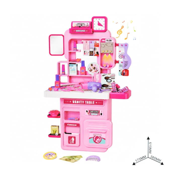 Makeup Play House Dressing Table Pretend Play 60pcs - 63A