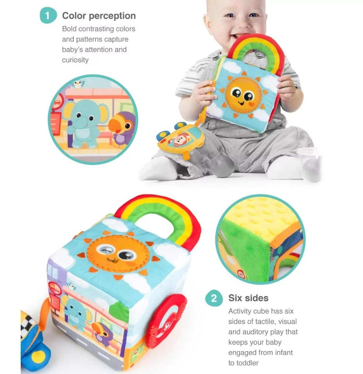 Winfun - Soft Activity Cube - Default Title - Odeez | Educational Toys Pakistan 