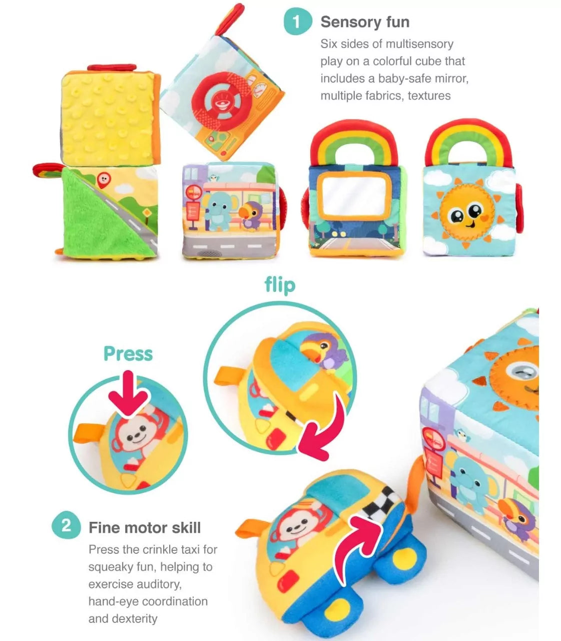 Winfun - Soft Activity Cube - Default Title - Odeez | Educational Toys Pakistan 