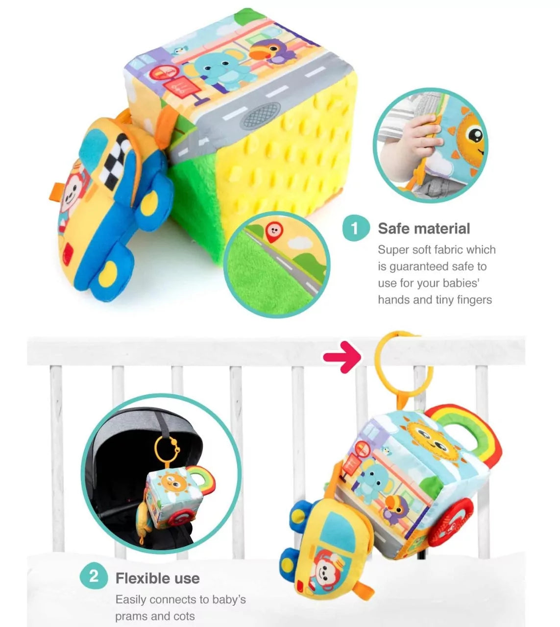 Winfun - Soft Activity Cube - Default Title - Odeez | Educational Toys Pakistan 