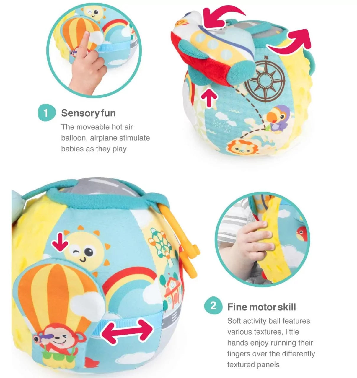 Winfun - Soft Traveler Activity Ball - Default Title - Odeez | Educational Toys Pakistan 