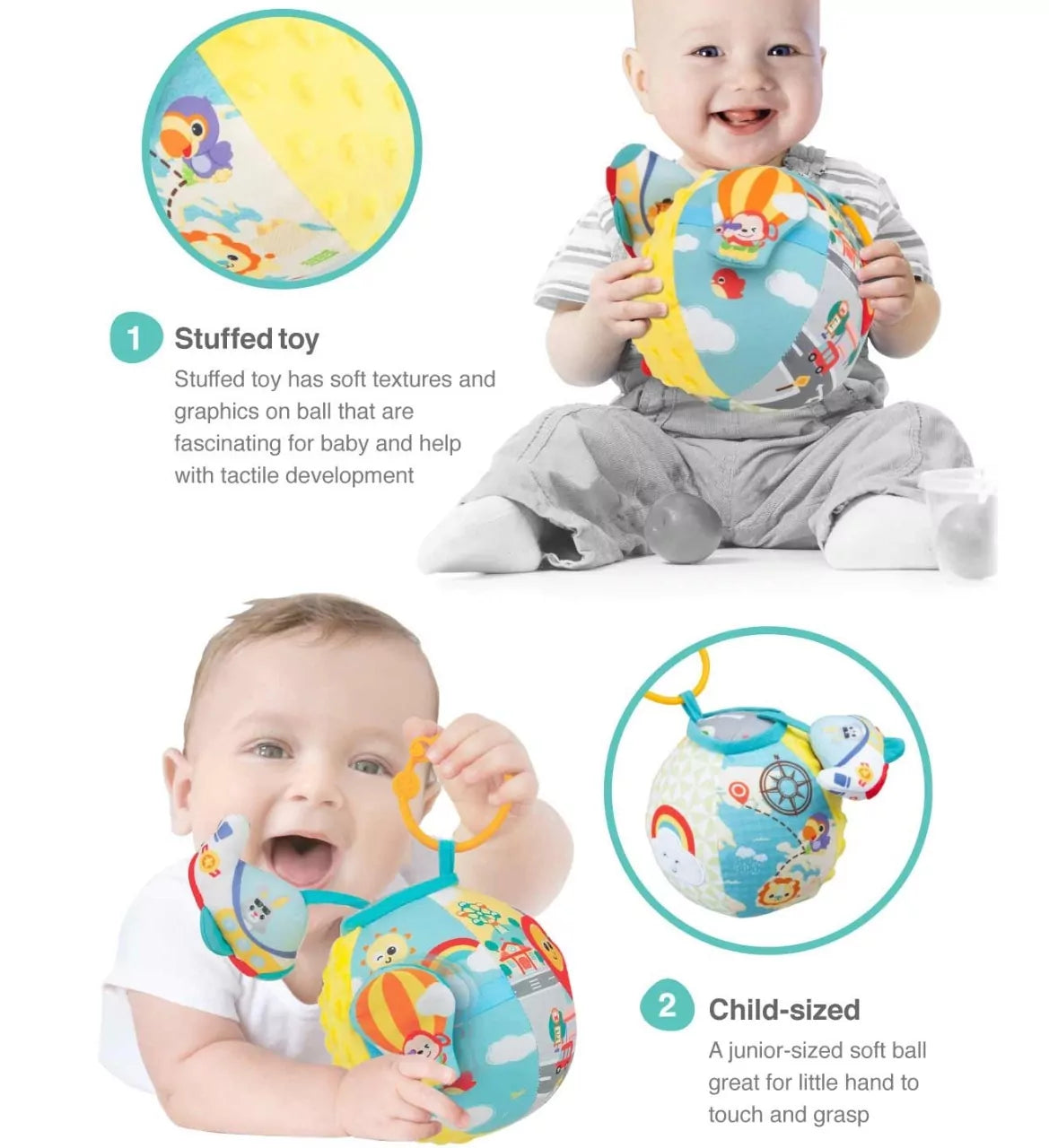 Winfun - Soft Traveler Activity Ball - Default Title - Odeez | Educational Toys Pakistan 