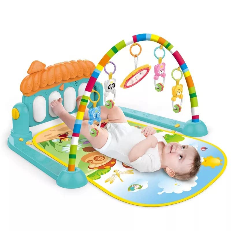 3in1 Baby Play Piano Gym Mat Fitness Rack Rattle Toy - 39T