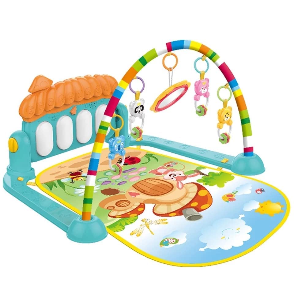 3in1 Baby Play Piano Gym Mat Fitness Rack Rattle Toy - 39T