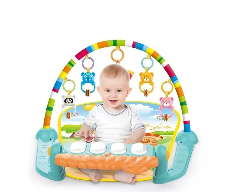 3in1 Baby Play Piano Gym Mat Fitness Rack Rattle Toy - 39T