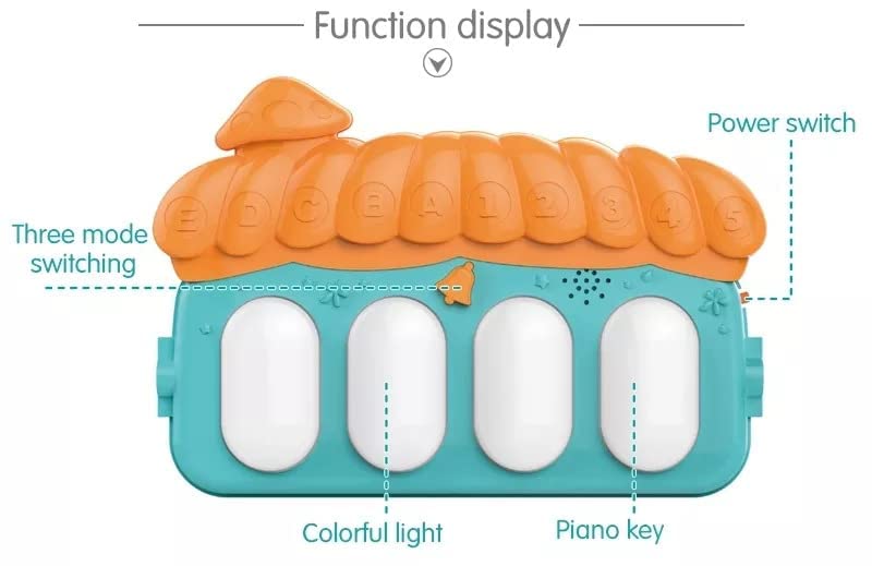 3in1 Baby Play Piano Gym Mat Fitness Rack Rattle Toy - 39T
