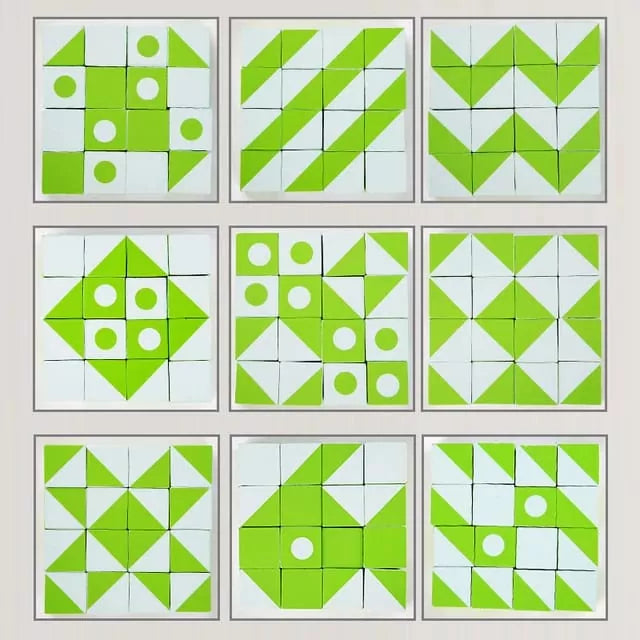 Wooden 3D Montessori Geometry Pattern Blocks - Default Title - Odeez | Educational Toys Pakistan 