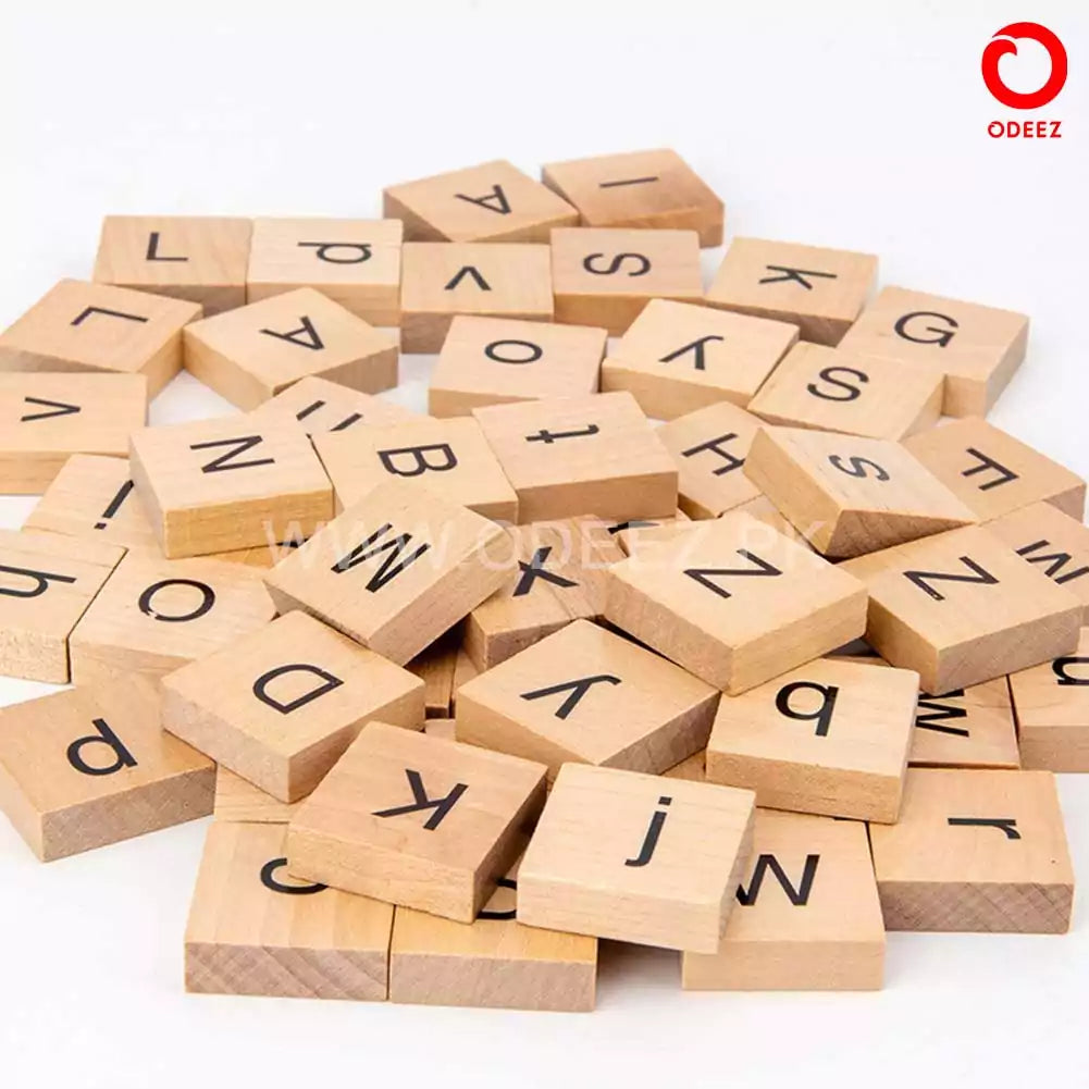 Wooden Alphabet Card Matching Puzzle - Default Title - Odeez | Educational Toys Pakistan 