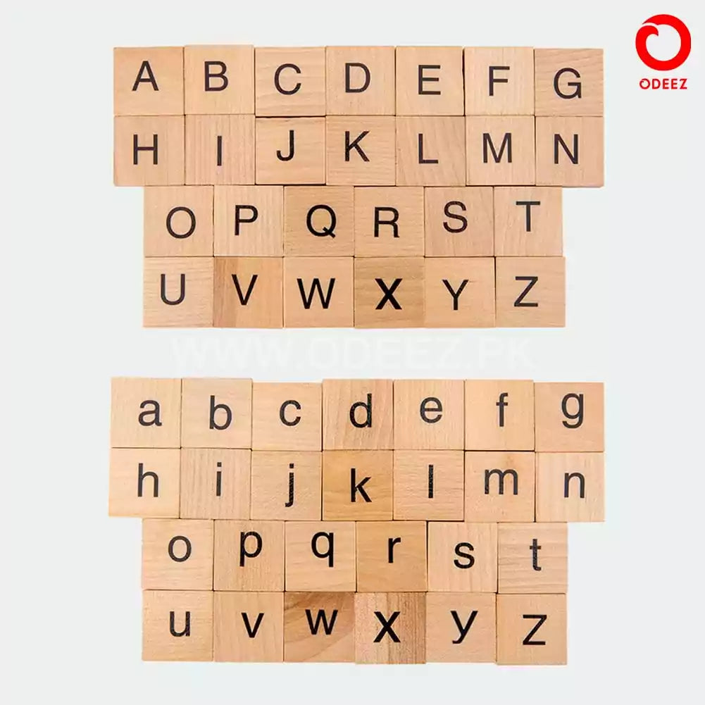 Wooden Alphabet Card Matching Puzzle - Default Title - Odeez | Educational Toys Pakistan 
