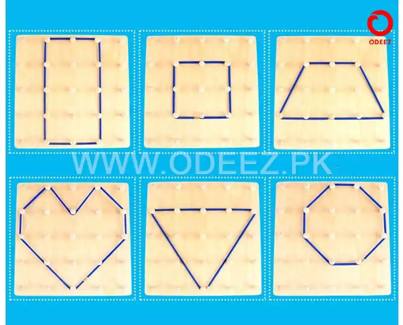 Wooden Bands and Lacing Activity - Default Title - Odeez | Educational Toys Pakistan 