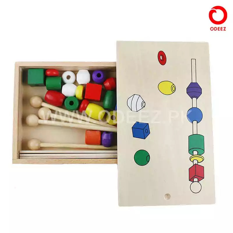Wooden Beads Sequence Series - Default Title - Odeez | Educational Toys Pakistan 
