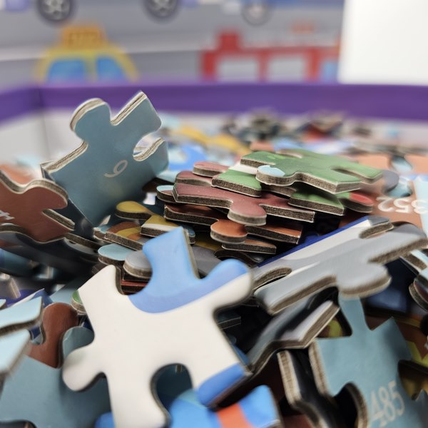 Wooden City Traffic Puzzle 500 Piece - Default Title - Odeez | Educational Toys Pakistan 