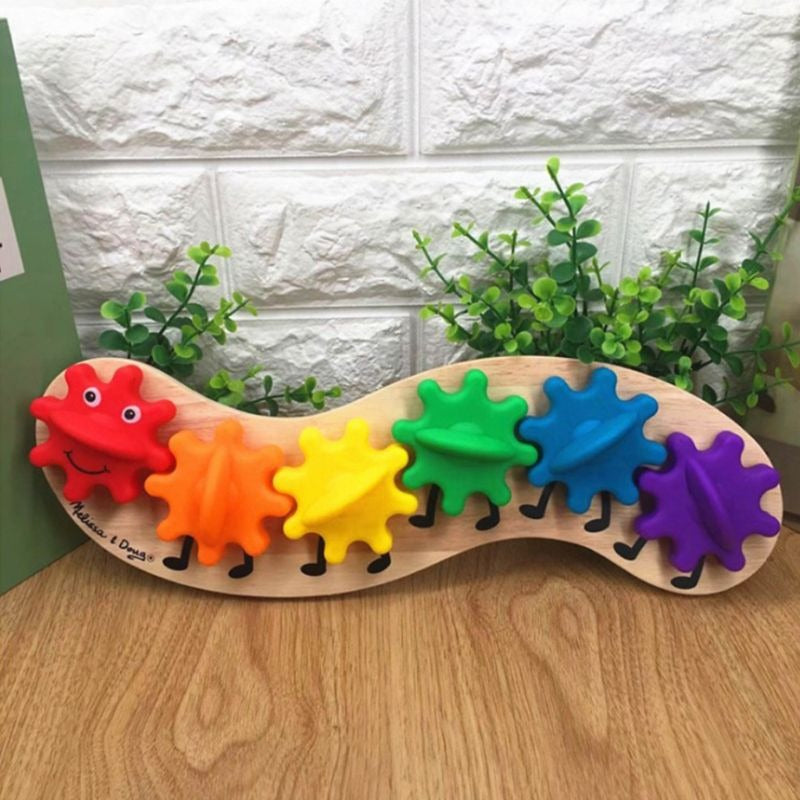 Colorful Rotating Gear Caterpillar - Default Title - Odeez | Educational Toys Pakistan 