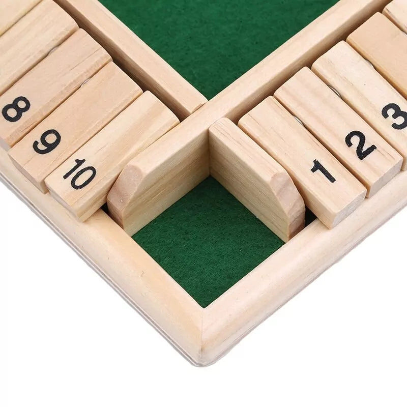 Wooden Dice Number Game For Family - 2 to 4 Players - Default Title - Odeez | Educational Toys Pakistan 