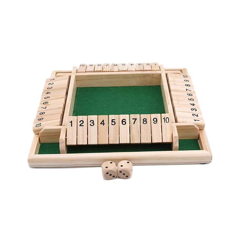 Wooden Dice Number Game For Family - 2 to 4 Players - Default Title - Odeez | Educational Toys Pakistan 