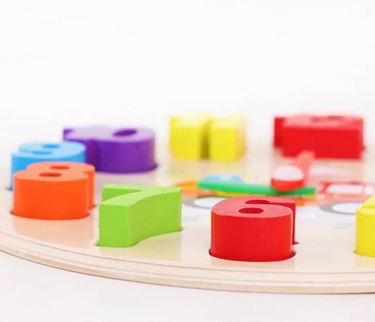 Wooden Digital Learning Clock - Default Title - Odeez | Educational Toys Pakistan 