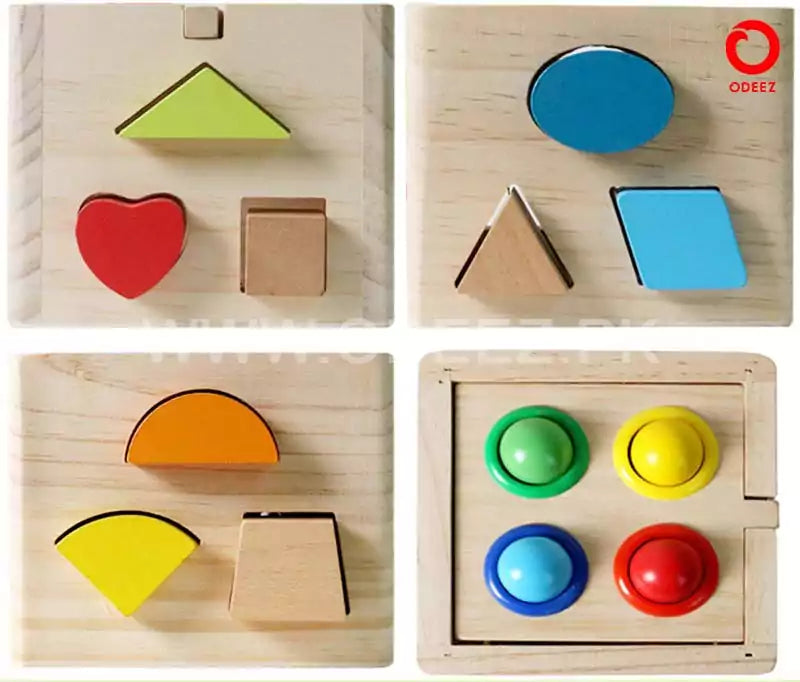 Wooden Hammering and Shape Sorting Box - Default Title - Odeez | Educational Toys Pakistan 