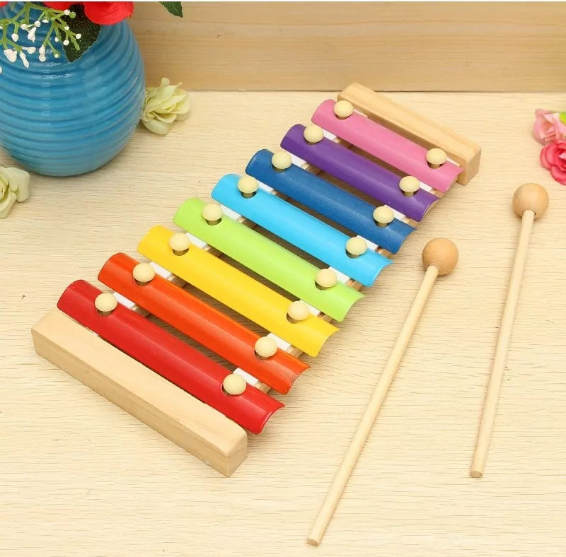 Wooden Hand Knock Xylophone - Default Title - Odeez | Educational Toys Pakistan 