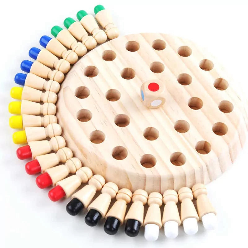 Wooden Memory Match Sticks Family Game - Default Title - Odeez | Educational Toys Pakistan 
