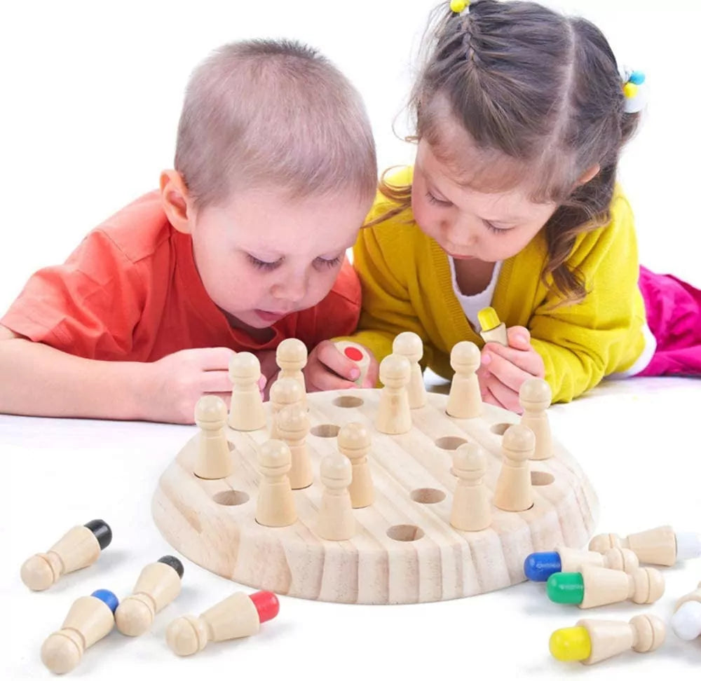 Wooden Memory Match Sticks Family Game - Default Title - Odeez | Educational Toys Pakistan 