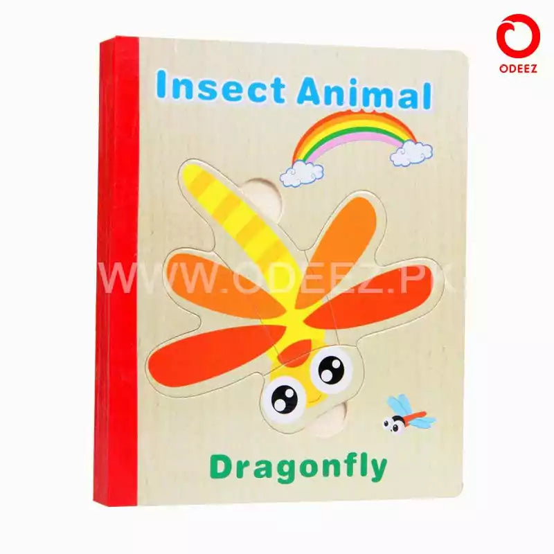 Wooden Puzzle Book for Kids - Random Character - Default Title - Odeez | Educational Toys Pakistan 