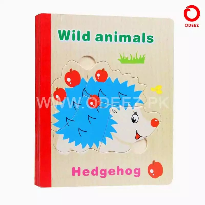 Wooden Puzzle Book for Kids - Random Character - Default Title - Odeez | Educational Toys Pakistan 