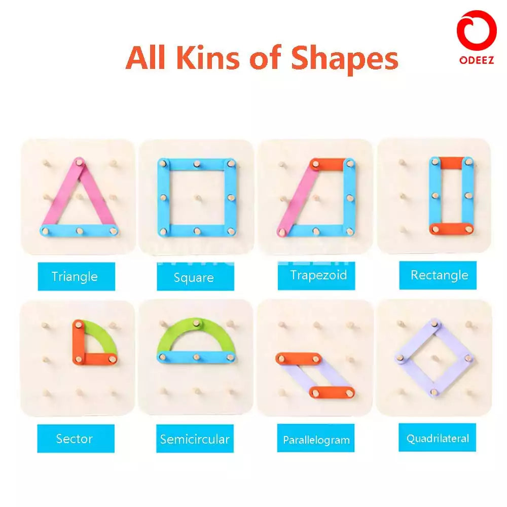 Wooden Shape Combination Puzzle - Default Title - Odeez | Educational Toys Pakistan 